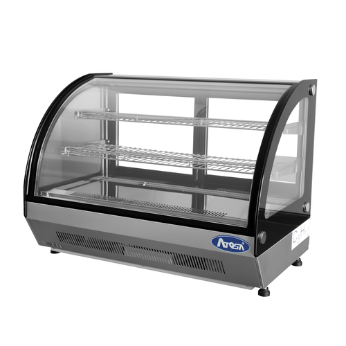 Display Case Countertop Refrigerated Curved 4,6 cuft CRDC-46