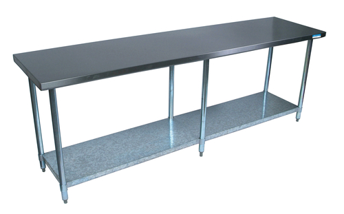 Work Table SS 96x36 / 16 Ga Open Base BK # CVT-9636