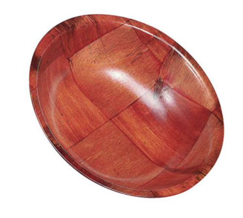SALAD BOWL 8", WOVEN WOOD, MAHOGANY #CW08