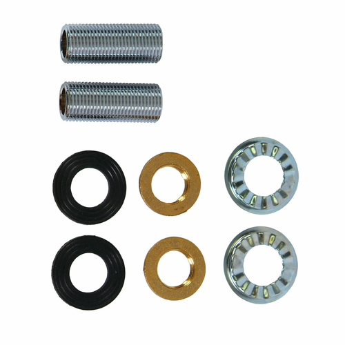 DECK FAUCET MOUNTING KIT 2 INCH THREADED PIPES, BK-DMMK