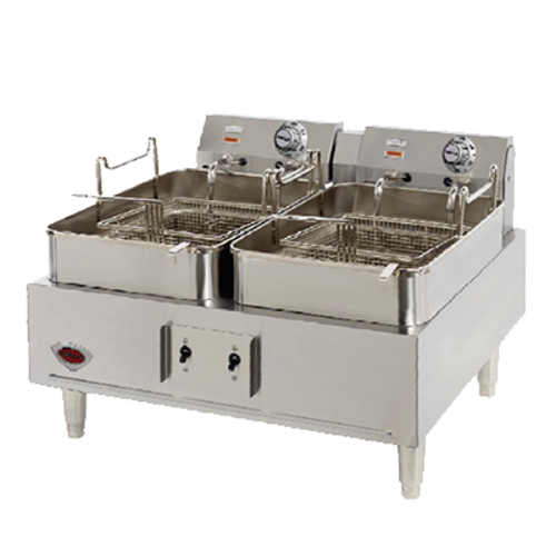 Fryer, electric, countertop, dual fry pot, Wells  Mod # F-30