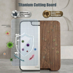 Stainless Steel Cutting Board with Double Sided Kitchen Chopping Board Durable Food Prep Surface: Silver / One Size Fits Most