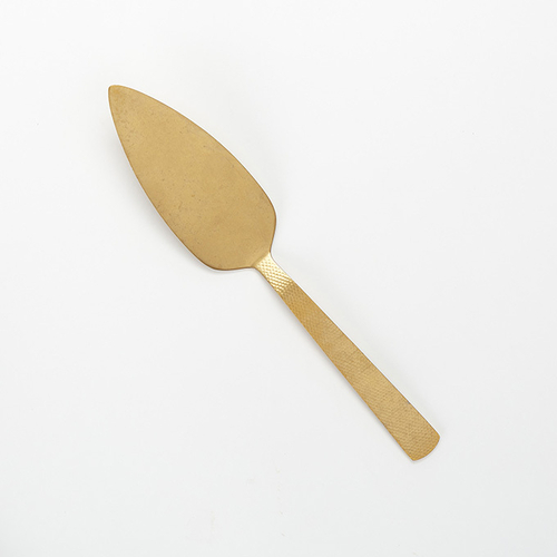 Pie Server, 10"L, hammered, 18/0 stainless steel, vintage gold finish