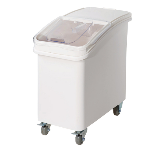 IB-27 BIN, INGREDIENT, 27 GAL, W/ WHEELS, WHITE