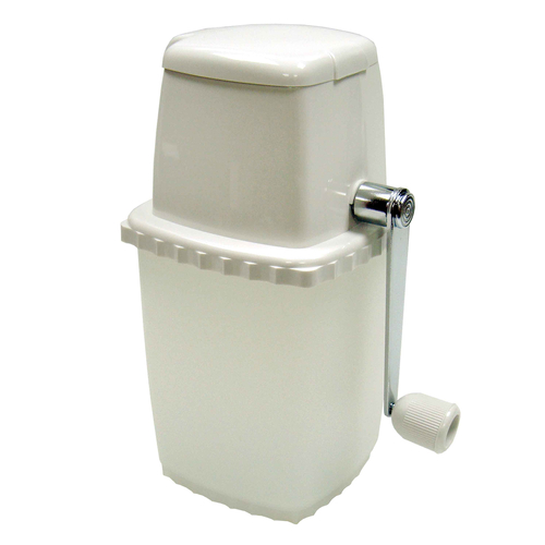 Ice Crusher, manual, 6"L x 4-7/8"W x 9-1/2"H, can make fine or coarse ice chips