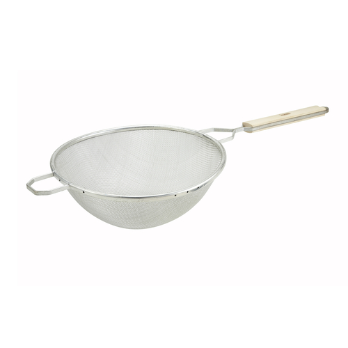 MST-10S / STRAINER, 10" DIA, WOOD HANDLE