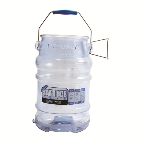 BUCKET, ICE, 6 GAL, PLASTIC