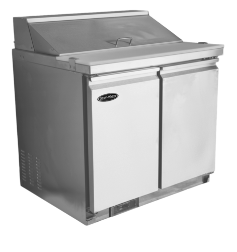 Serv-Ware - Refrigeration - 10 Pan Sandwich Prep Unit # SP36-10-HC-T