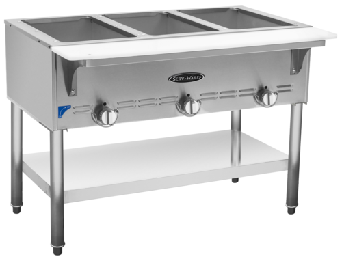 3 Bay Gas Steam Table - Natural Gas Mod # SWGST-3