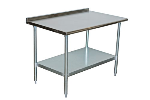 Serv-Ware - Tables - 48" Work Table - w/ Turnup - Mod # T3048CWP-4-T-V