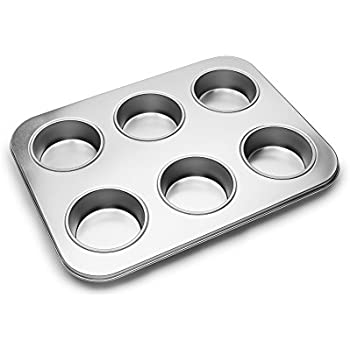 Large Muffin Pan 6 Molds .75 cup